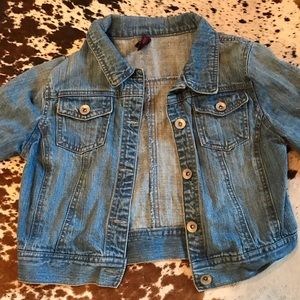 Denim crop jacket